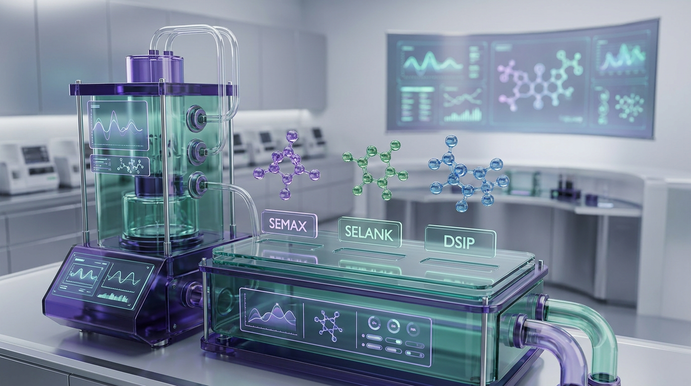 amylin research compound illustration for the article Investigating Cognitive Peptides: Semax, Selank, and DSIP in Research