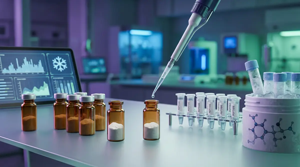 Illustration for Peptide Reconstitution and Storage: A Laboratory Reference