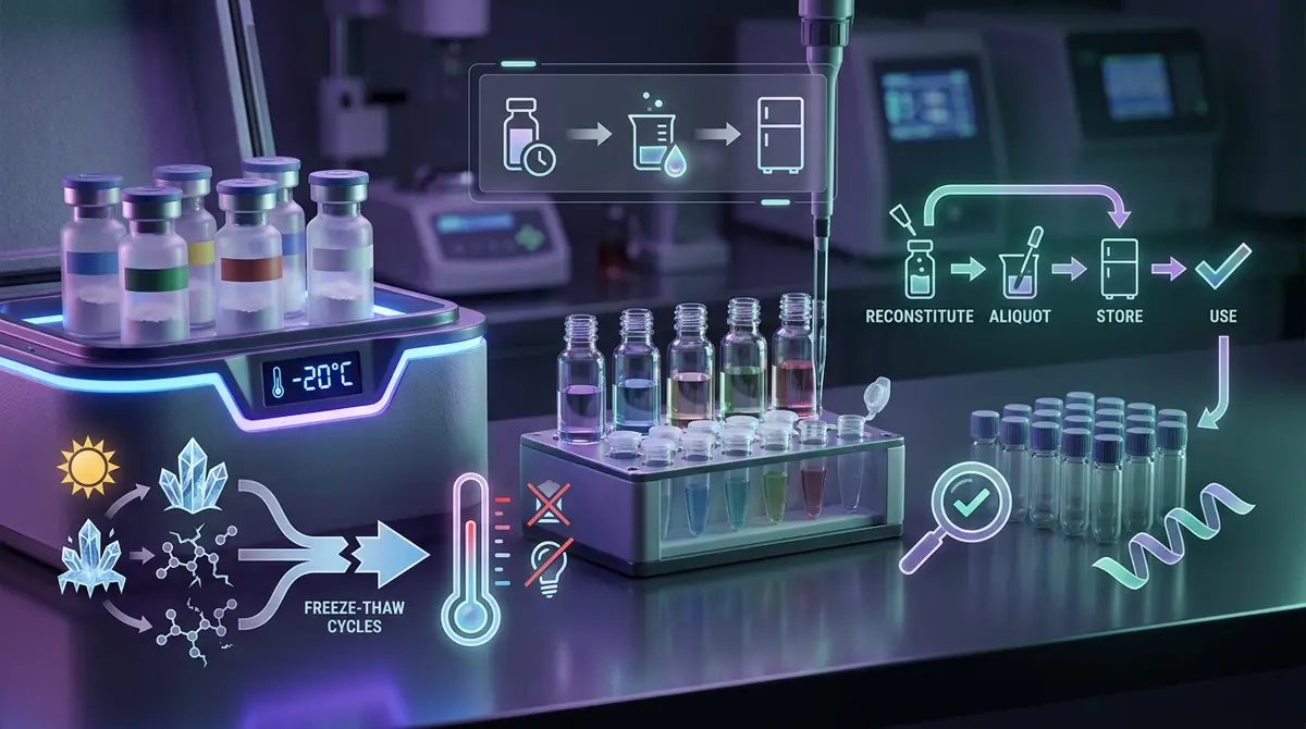 Illustration for Cold-Chain Storage for Research Peptides: A Practical Bench Guide